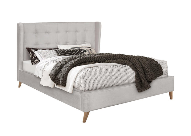 Halmar Letto in velluto Estella Beige