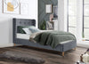 Halmar Letto in velluto Estella Grigio