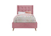 Halmar Letto in velluto Estella Rosa