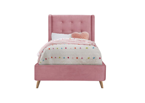 Halmar Letto in velluto Estella Rosa