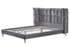 Halmar Letto in velluto Scandino Grigio