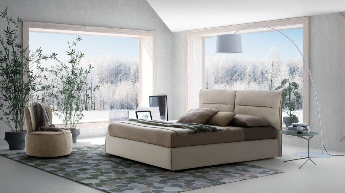 Letto matrimoniale Adamy Crema & LCMFIT-PAT-TAP-ACADEMY & LCMFIT-PAT-TAP-ACADEMY