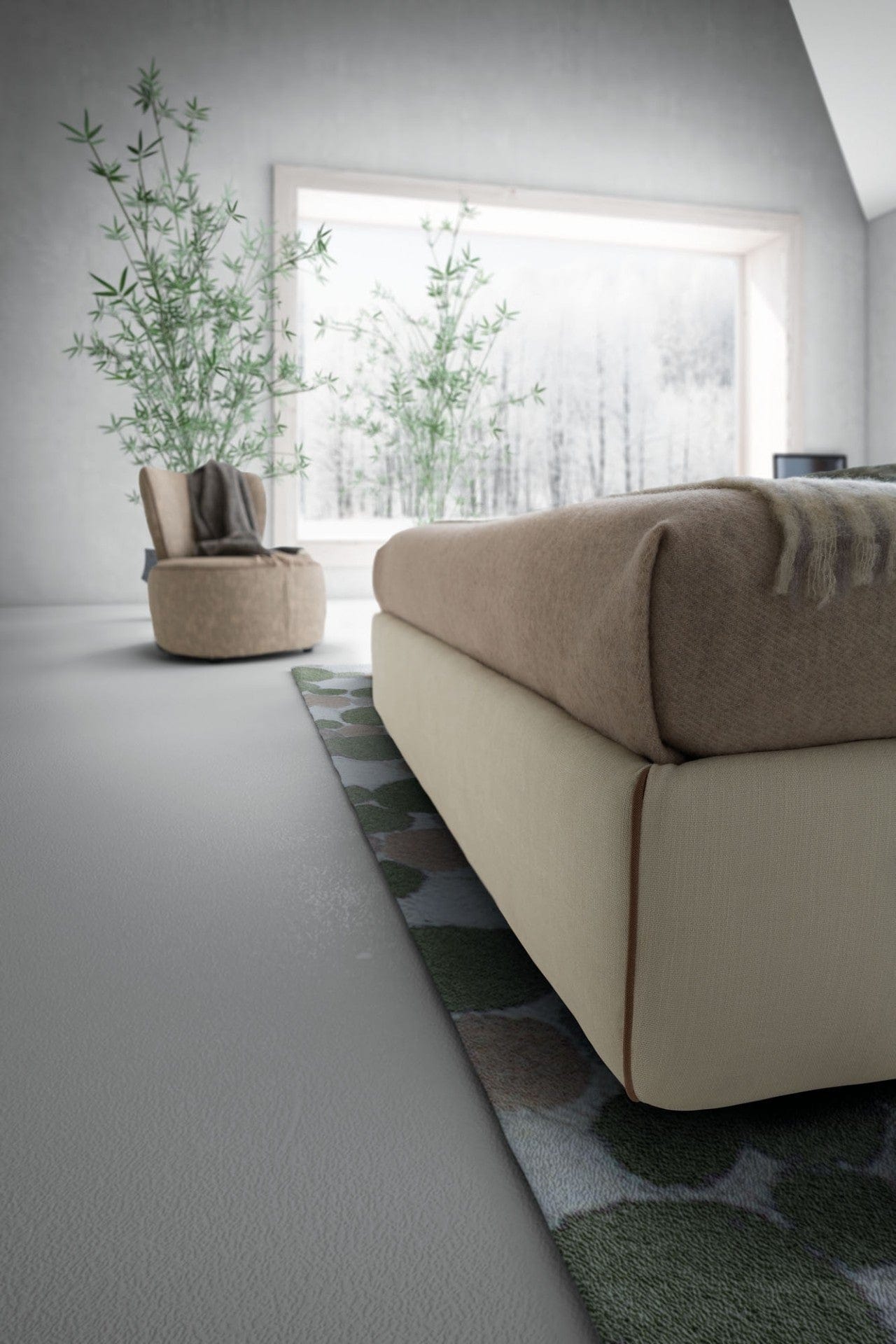 Letto matrimoniale Adamy Crema (3)