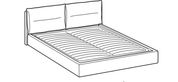 Letto matrimoniale Adamy Crema (4)