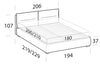 Letto matrimoniale Adamy Crema (8)