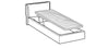 Letto matrimoniale con contenitore Fristyle Blu (5)
