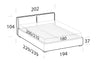Letto matrimoniale con contenitore Fristyle Blu (10)