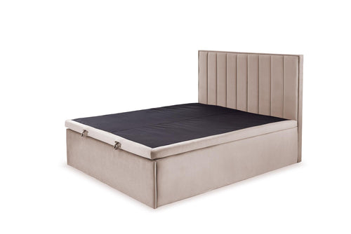 Halmar Letto matrimoniale con contenitore in tessuto Asento Beige