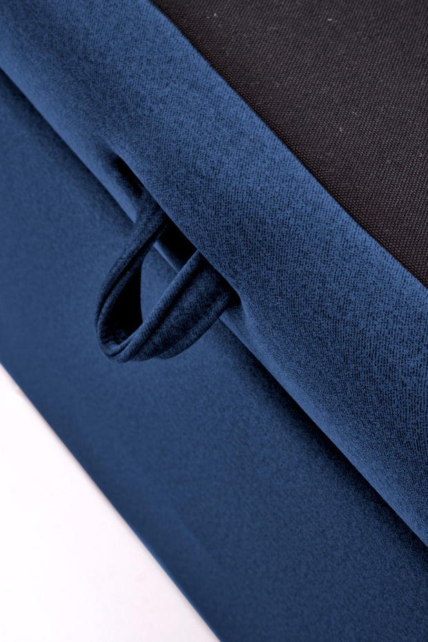 Halmar Letto matrimoniale con contenitore in tessuto Asento Blu