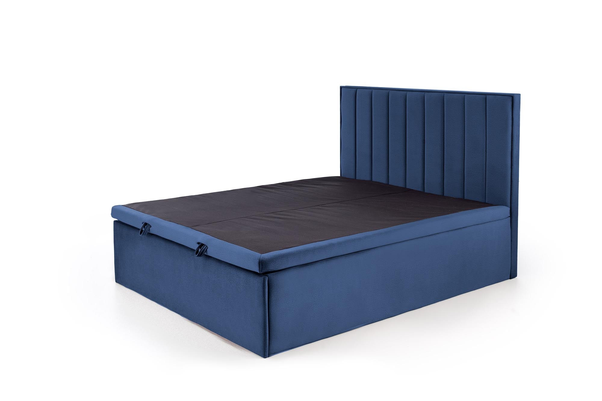 Halmar Letto matrimoniale con contenitore in tessuto Asento Blu