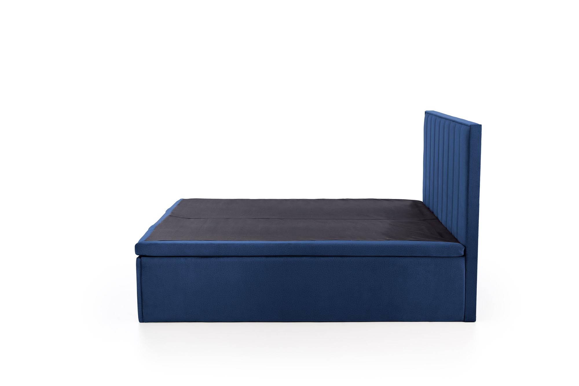 Halmar Letto matrimoniale con contenitore in tessuto Asento Blu