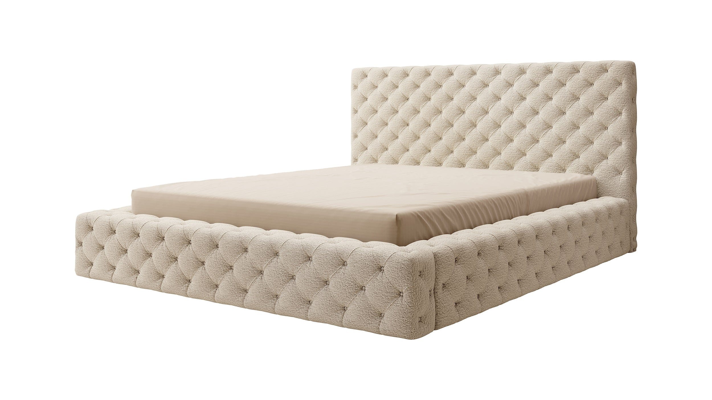 Letto matrimoniale con contenitore in tessuto Principe (1)
