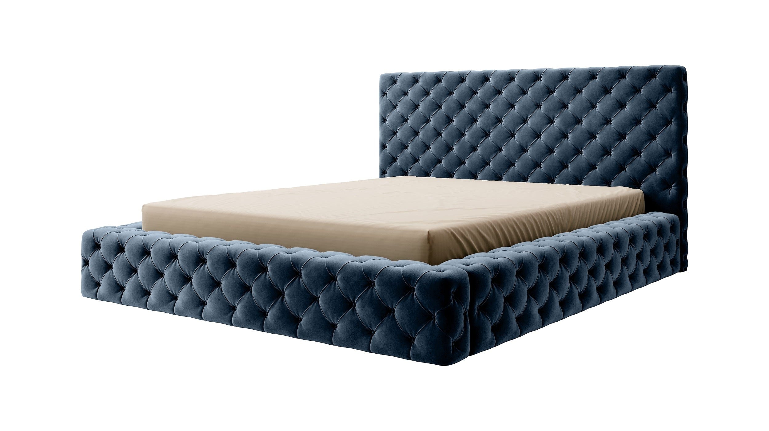 Letto matrimoniale con contenitore in tessuto Principe (3)