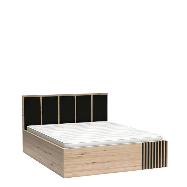 Halmar Letto matrimoniale con contenitore in velluto Cali Quercia