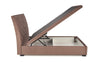 Halmar Letto matrimoniale con contenitore in velluto Continental 1 Beige