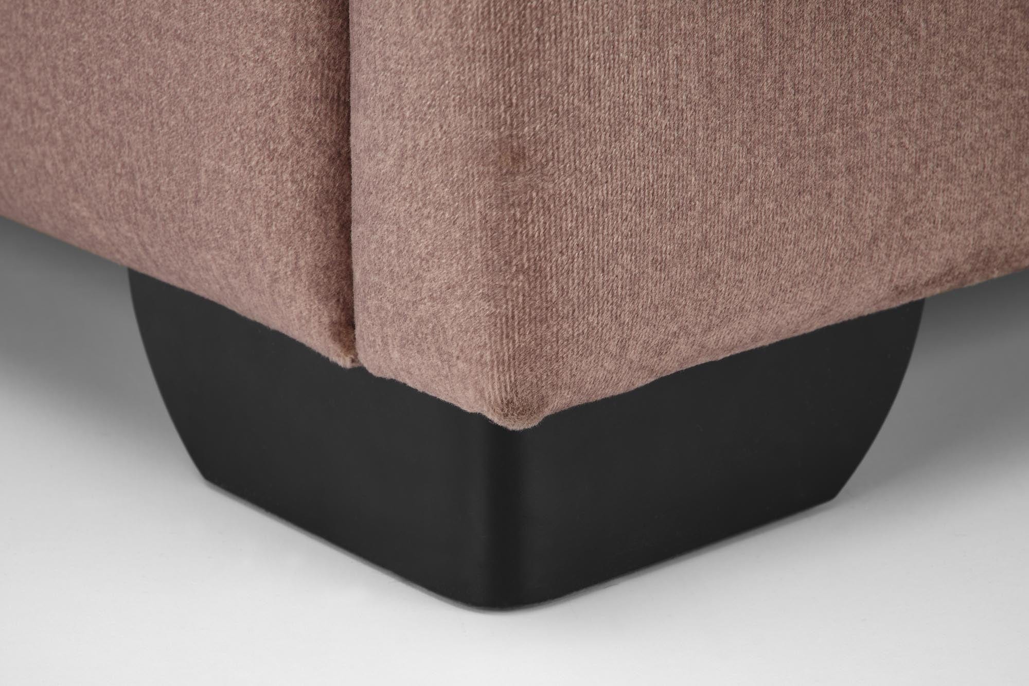 Halmar Letto matrimoniale con contenitore in velluto Continental 1 Beige