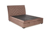 Halmar Letto matrimoniale con contenitore in velluto Continental 1 Beige