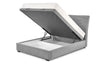 Halmar Letto matrimoniale con contenitore in velluto Continental 1 Grigio
