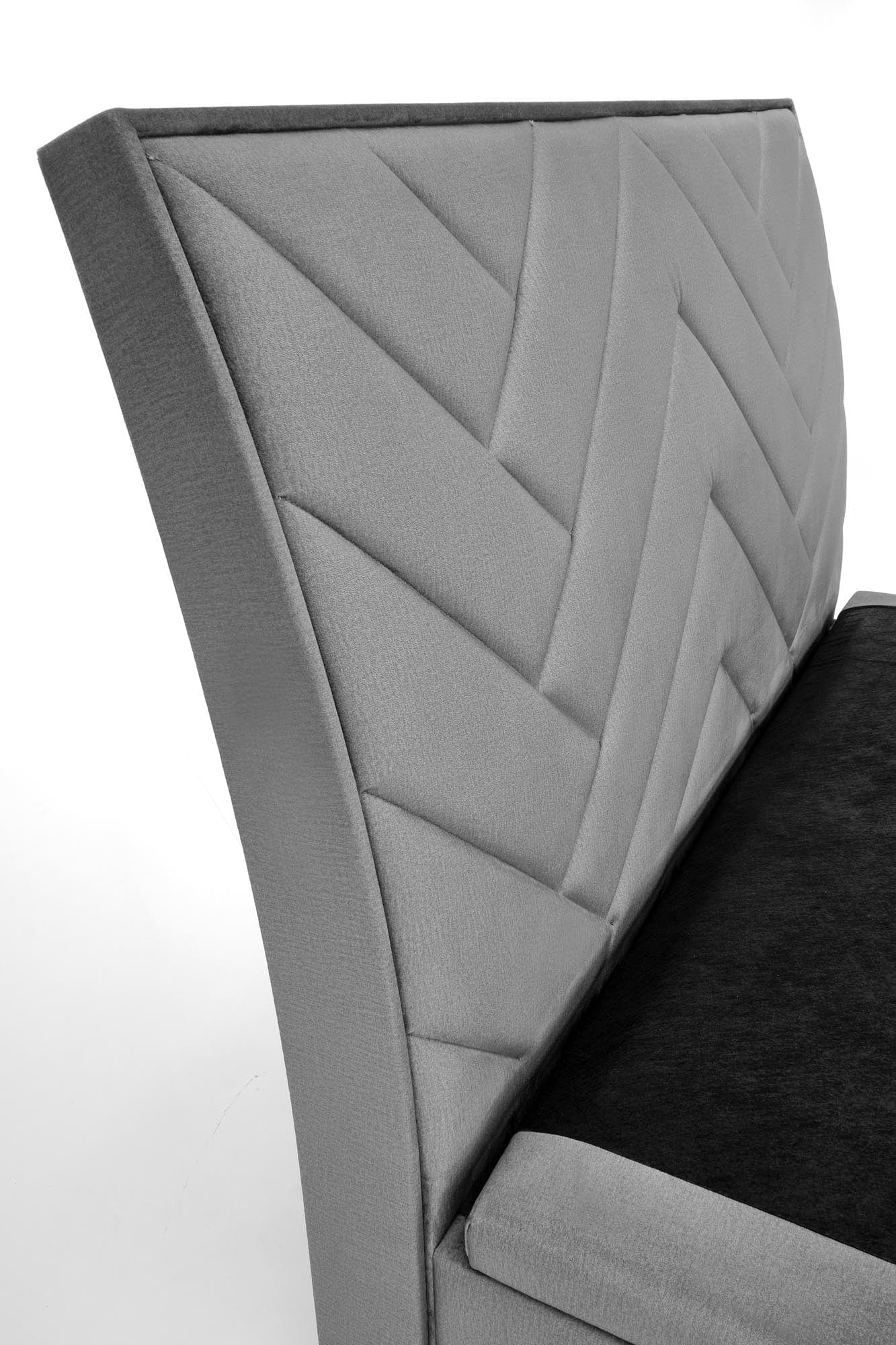Halmar Letto matrimoniale con contenitore in velluto Continental 1 Grigio