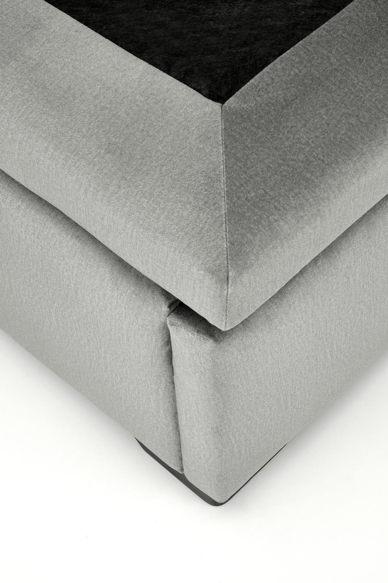 Halmar Letto matrimoniale con contenitore in velluto Continental 1 Grigio