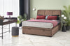 Halmar Letto matrimoniale con contenitore in velluto Continental 2 Beige