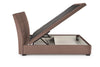 Halmar Letto matrimoniale con contenitore in velluto Continental 2 Beige