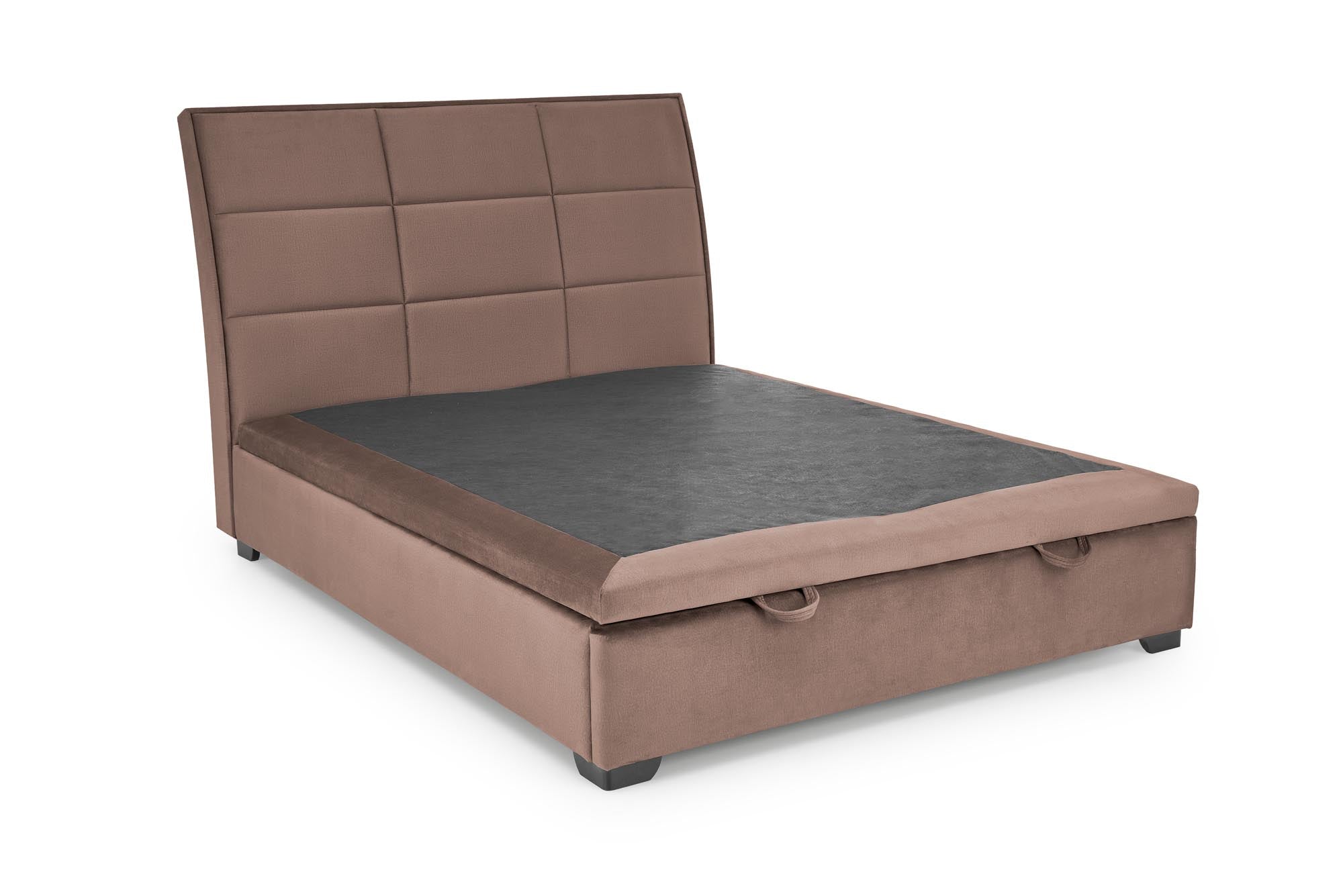 Halmar Letto matrimoniale con contenitore in velluto Continental 2 Beige