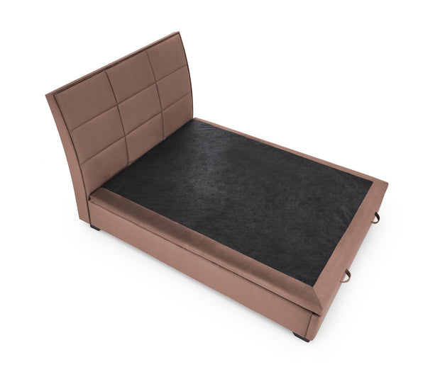 Halmar Letto matrimoniale con contenitore in velluto Continental 2 Beige