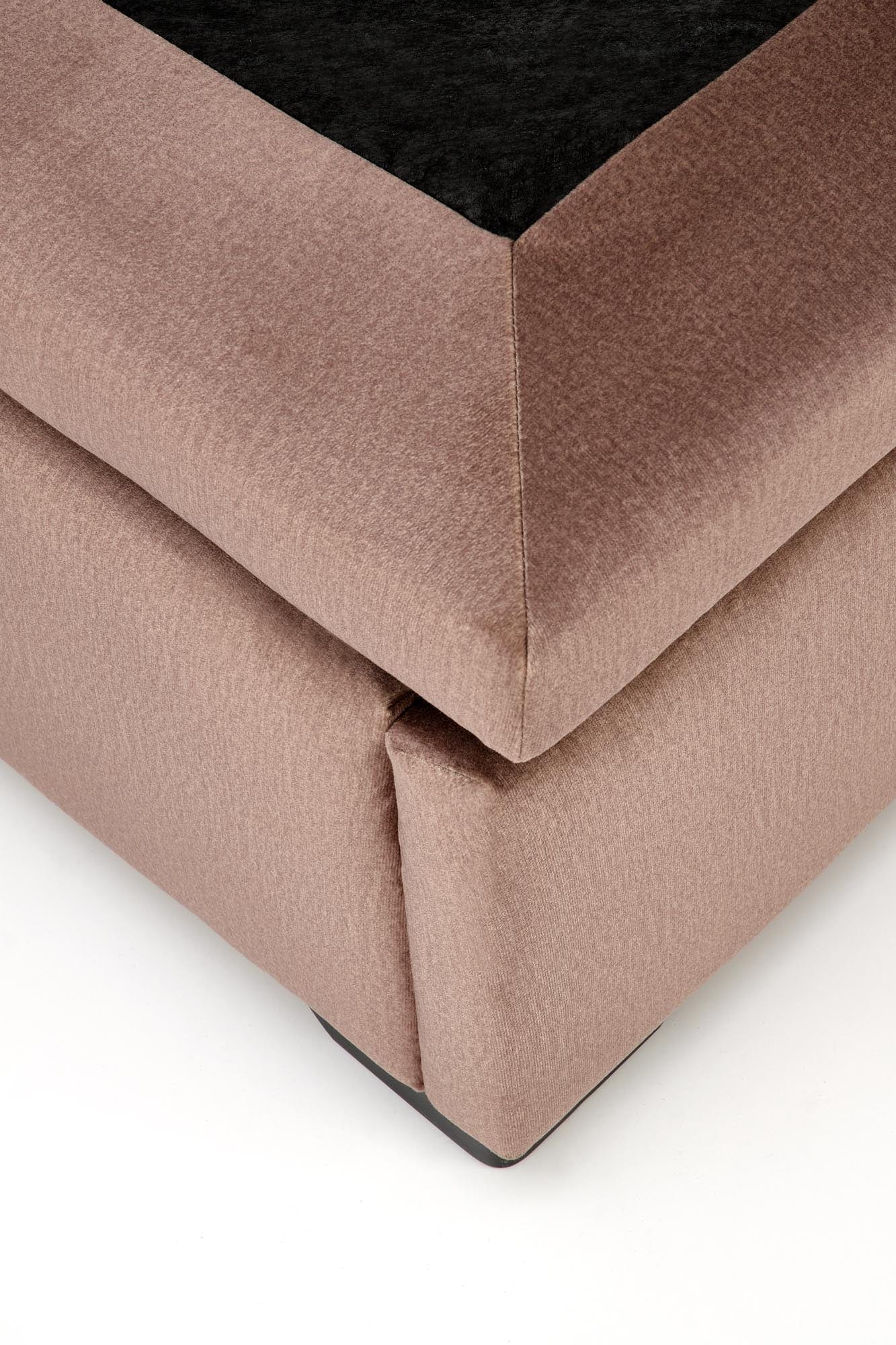 Halmar Letto matrimoniale con contenitore in velluto Continental 2 Beige