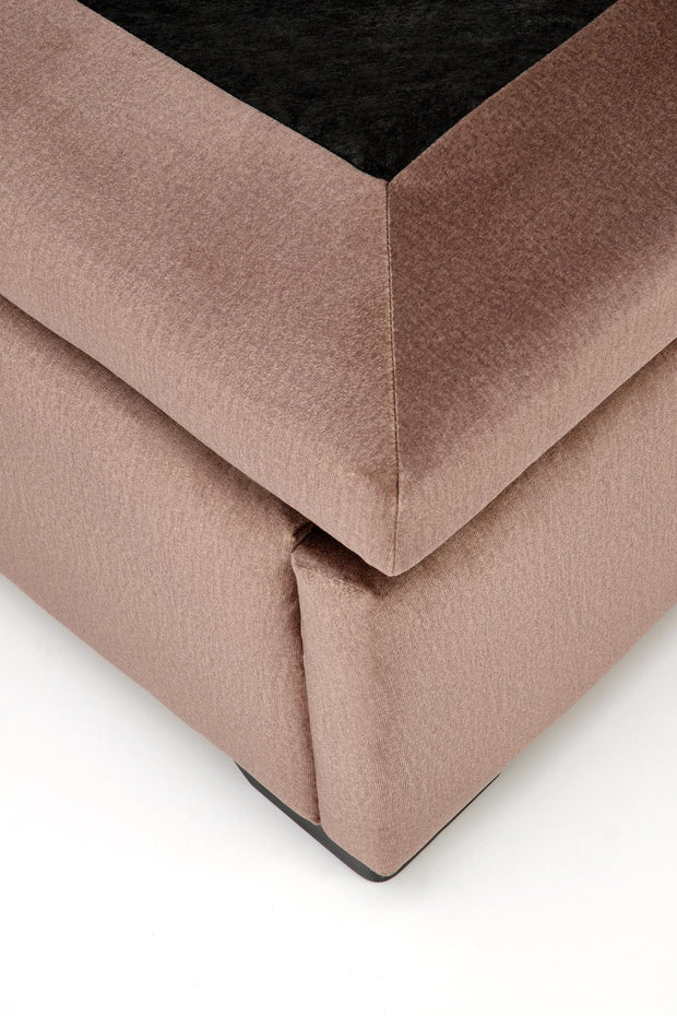 Halmar Letto matrimoniale con contenitore in velluto Continental 2 Beige