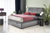 Halmar Letto matrimoniale con contenitore in velluto Continental 2 Grigio