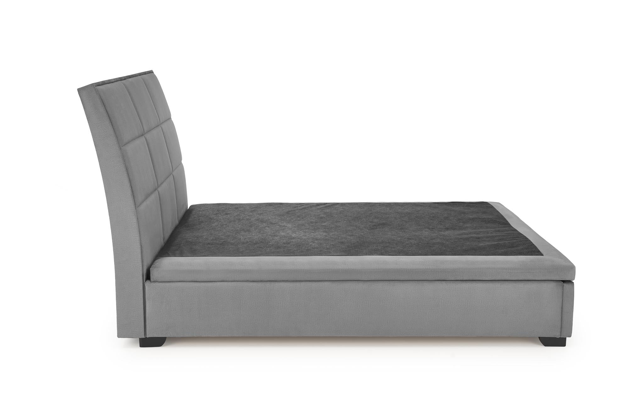 Halmar Letto matrimoniale con contenitore in velluto Continental 2 Grigio