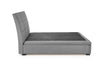 Halmar Letto matrimoniale con contenitore in velluto Continental 2 Grigio