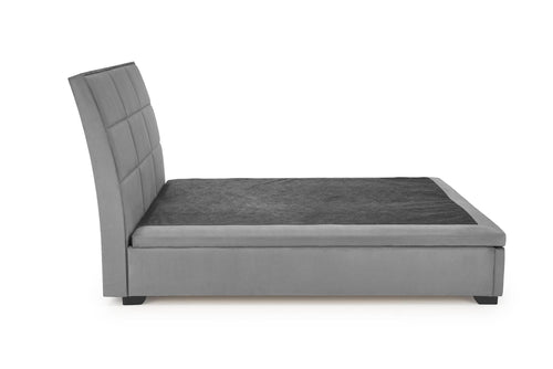 Halmar Letto matrimoniale con contenitore in velluto Continental 2 Grigio