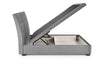 Halmar Letto matrimoniale con contenitore in velluto Continental 2 Grigio