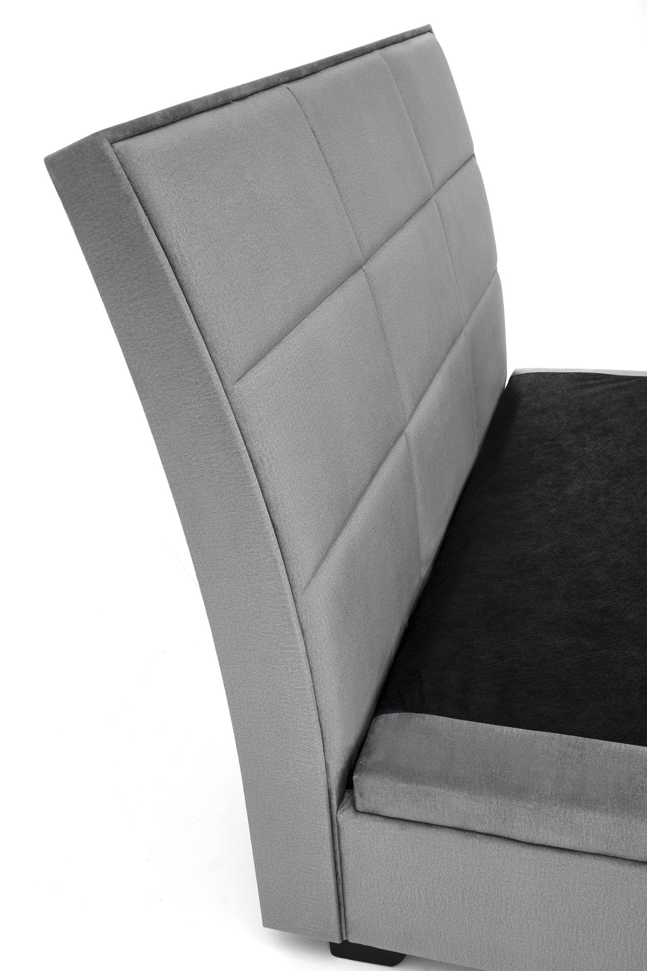 Halmar Letto matrimoniale con contenitore in velluto Continental 2 Grigio