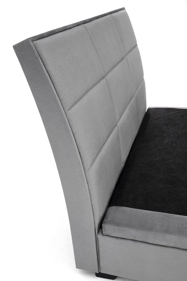 Halmar Letto matrimoniale con contenitore in velluto Continental 2 Grigio