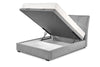 Halmar Letto matrimoniale con contenitore in velluto Continental 2 Grigio