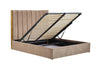 Halmar Letto matrimoniale con contenitore in velluto Palazzo Beige