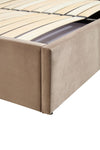 Halmar Letto matrimoniale con contenitore in velluto Palazzo Beige