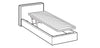 Letto matrimoniale con contenitore Ipama Beige (4)