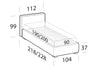 Letto matrimoniale con contenitore Ipama Beige (6)
