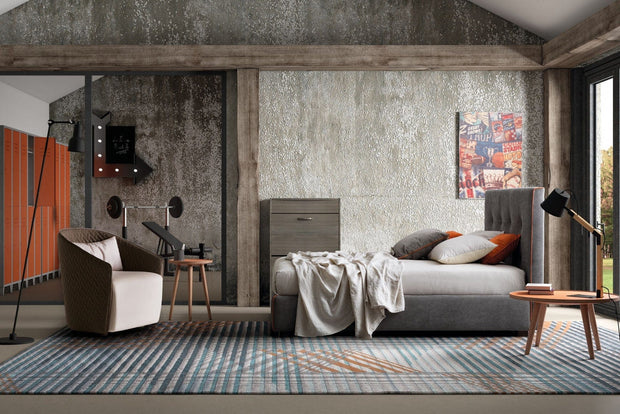 Letto matrimoniale con contenitore Lovis Grigio (2)