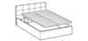 Letto matrimoniale con contenitore Lovis Grigio (8)