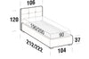 Letto matrimoniale con contenitore Lovis Grigio (9)
