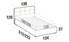 Letto matrimoniale con contenitore Lovis Grigio (10)