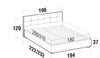 Letto matrimoniale con contenitore Lovis Grigio (12)