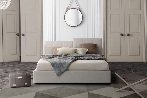 Letto matrimoniale con contenitore Town Cappuccino