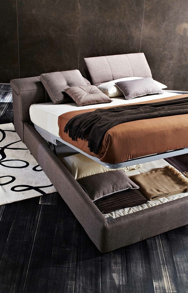 Letto matrimoniale con contenitore Town Cappuccino (7)