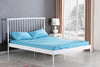 Letto matrimoniale in ferro Brendani Bianco